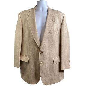 Vintage Bullocks Wilshire Cricketeer Men’s Ivory 70’s Vibes Classic Blazer Sz 44